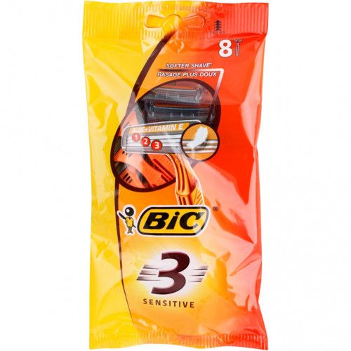 Disposable machines Bic 3 (brown bag) (8pcs)