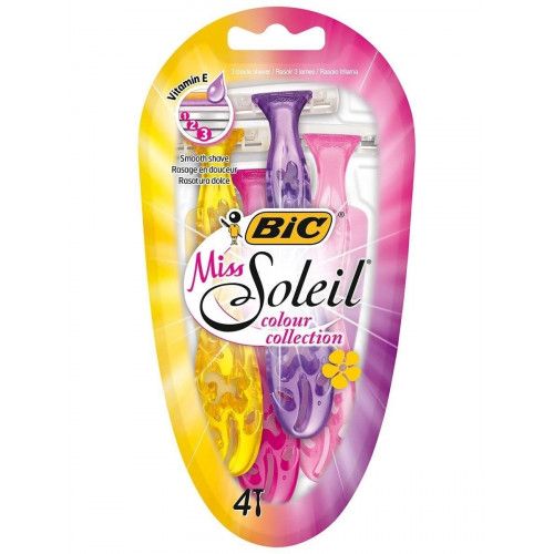 Bic Soleil Miss single machine (4 pcs per blister) THREE BLADES