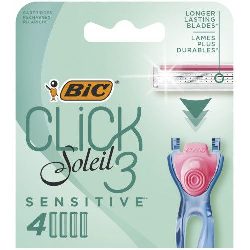 BIC Soleil Click Sensitive (4 cass) THREE BLADES